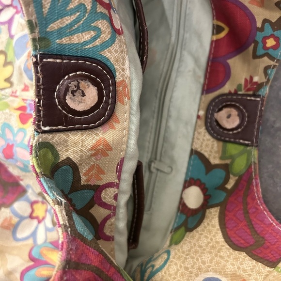 Fossil Floral Canvas Tote Bag - Multicolor y2k flower power - Picture 4 of 6